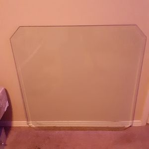 Beveled glass table top
